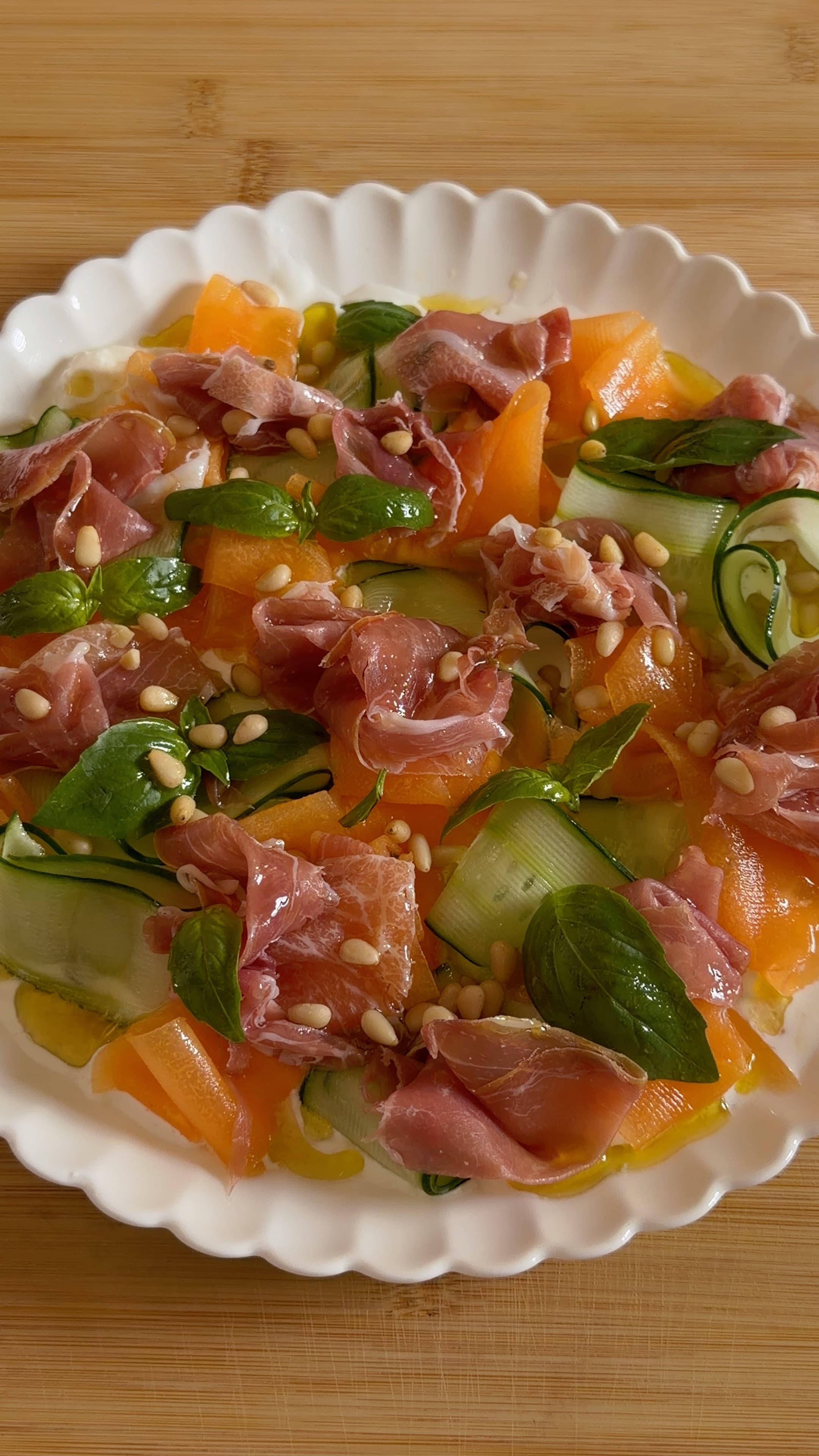 Burrata, Melon & Prosciutto Platter
