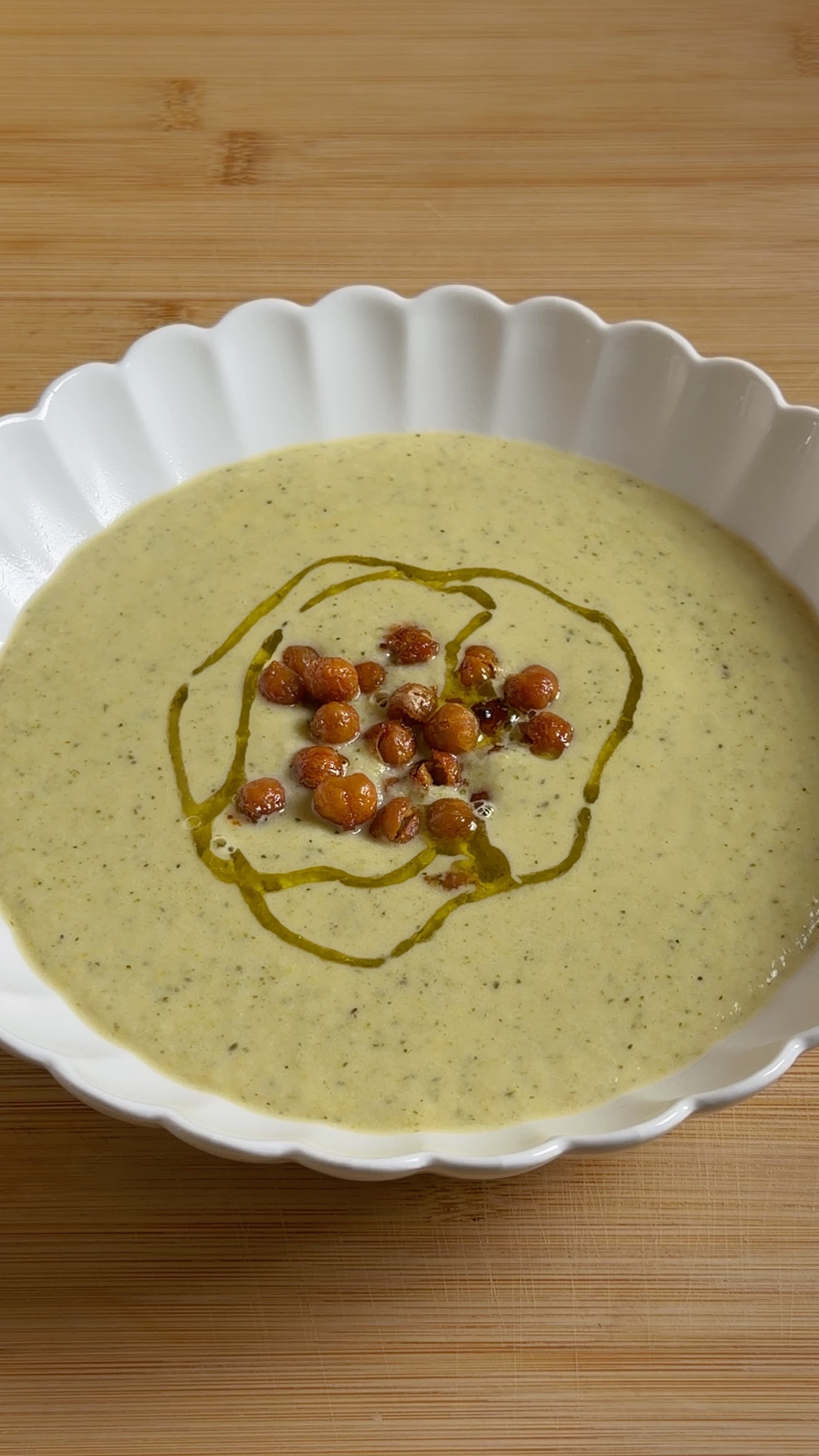 Chickpea Broccoli Soup