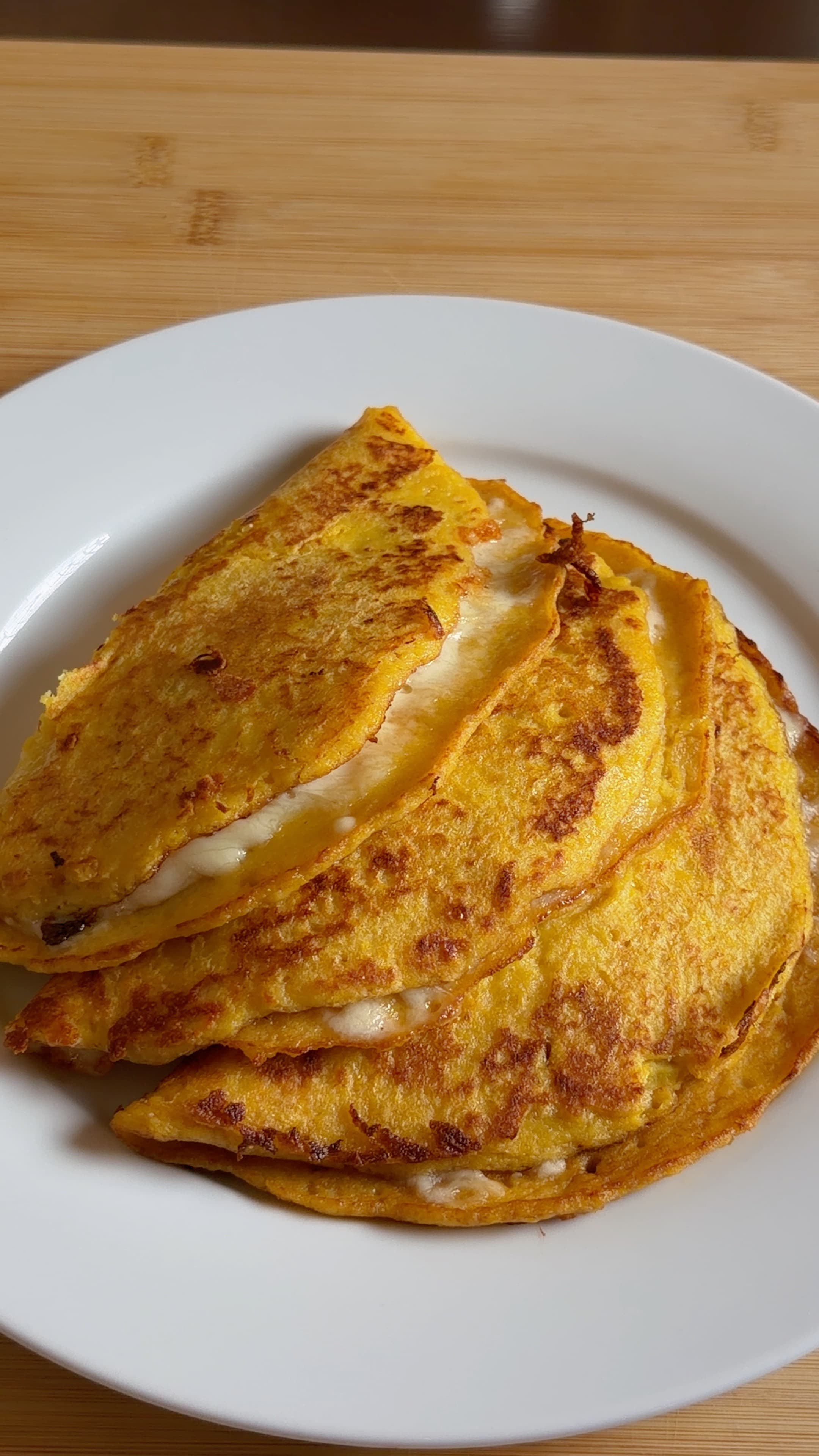 Cheesy Corn Pancakes 🌽
