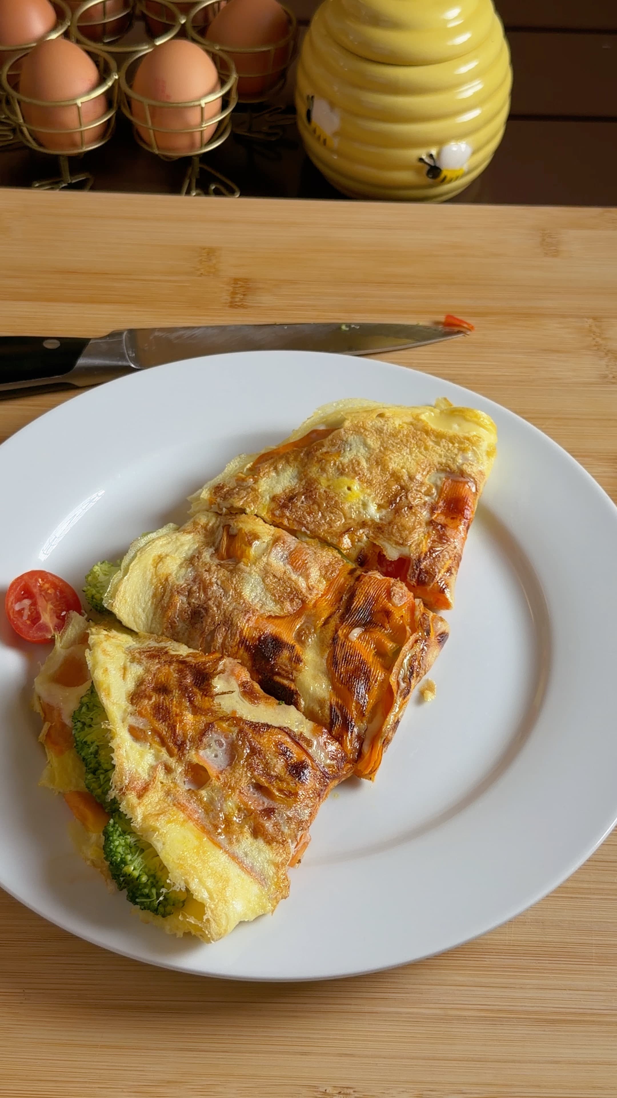 Sweet Potato Ribbon Omelette 🍳🍠
